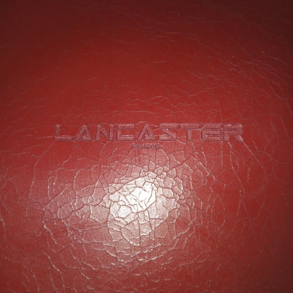 Lancaster Convertable Red Leather Shoulder Bag Ba… - image 5